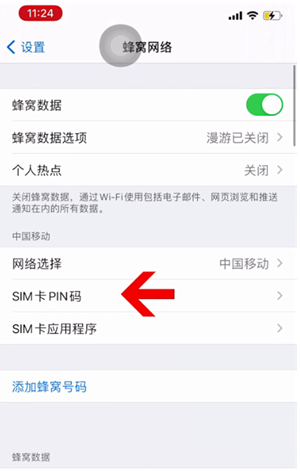 仁兴镇苹果14维修网分享如何给iPhone14的SIM卡设置密码 