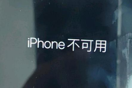 仁兴镇苹果服务网点分享锁屏界面显示“iPhone 不可用”如何解决 